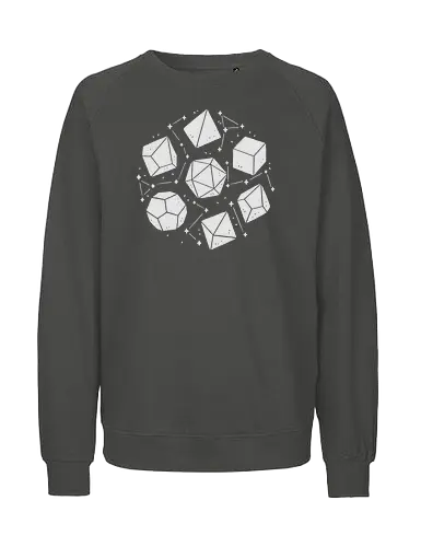 Galaxy Pen and Paper Dice - Space, RPG - Fairtrade Sweatshirt