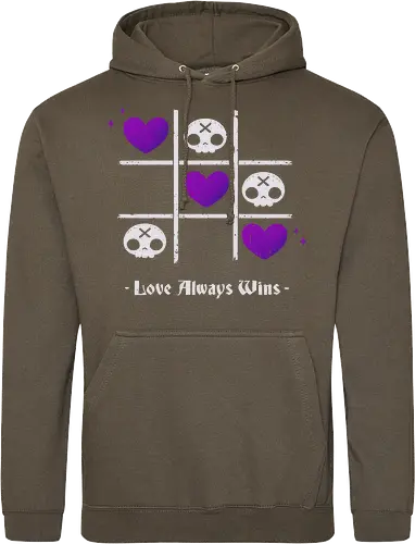 Love Always Wins Creepy Cute Skull