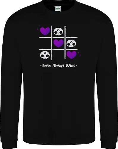 Love Always Wins Creepy Cute Skull