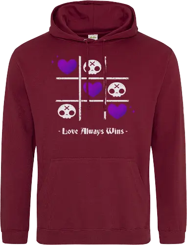 Love Always Wins Creepy Cute Skull