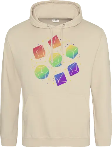 Rainbow Galaxy Pen and Paper Dice