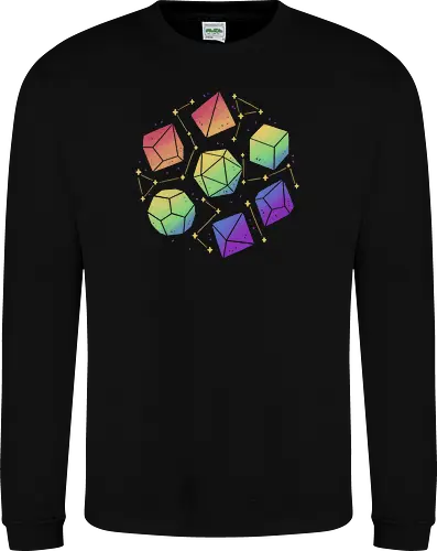 Rainbow Galaxy Pen and Paper Dice