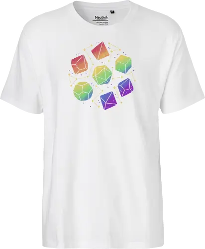 Rainbow Galaxy Pen and Paper Dice