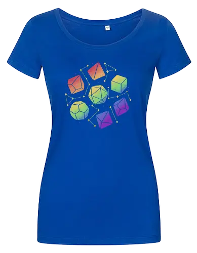 Rainbow Galaxy Pen and Paper Dice