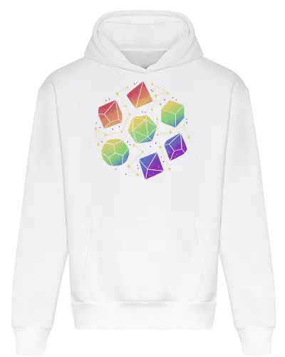 Rainbow Galaxy Pen and Paper Dice