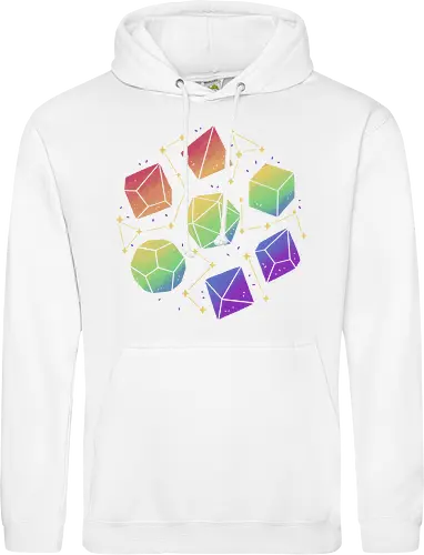 Rainbow Galaxy Pen and Paper Dice