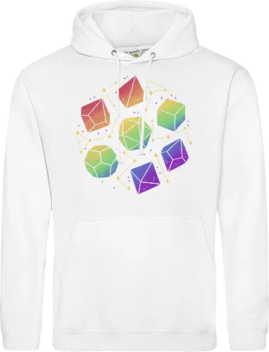 Rainbow Galaxy Pen and Paper Dice