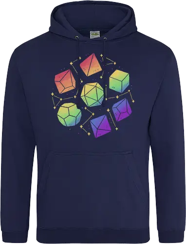 Rainbow Galaxy Pen and Paper Dice