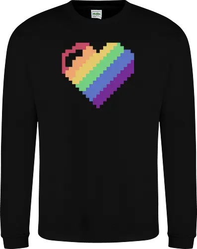 Rainbow Pixel Heart Game