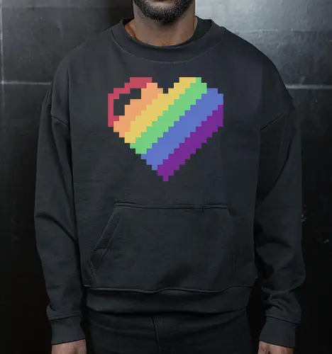 Rainbow Pixel Heart Game