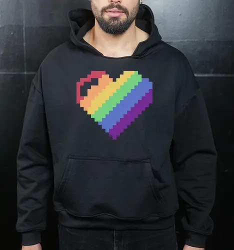 Rainbow Pixel Heart Game