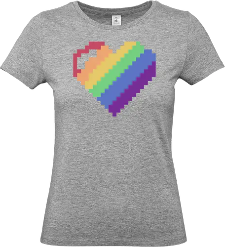 Rainbow Pixel Heart Game