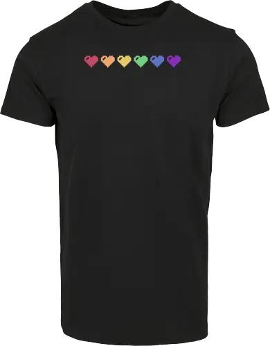 Rainbow Pixel Hearts