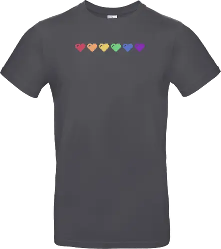 Rainbow Pixel Hearts