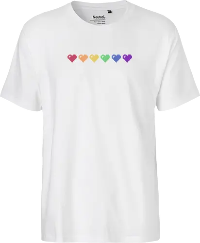 Rainbow Pixel Hearts