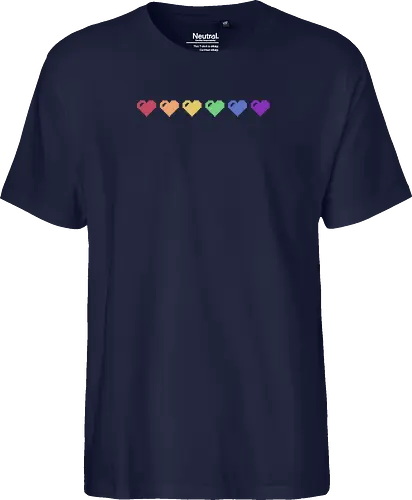 Rainbow Pixel Hearts