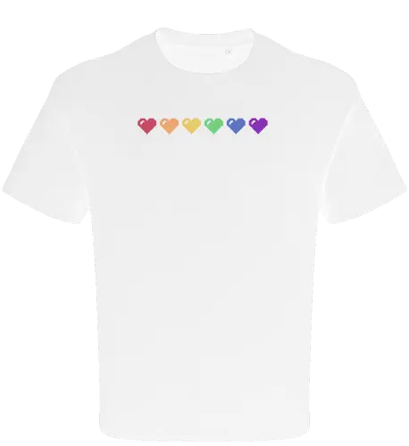 Rainbow Pixel Hearts
