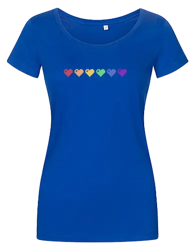 Rainbow Pixel Hearts
