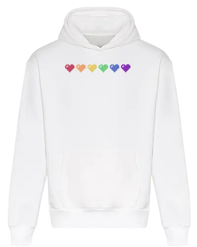 Rainbow Pixel Hearts