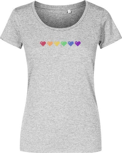 Rainbow Pixel Hearts