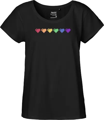 Rainbow Pixel Hearts