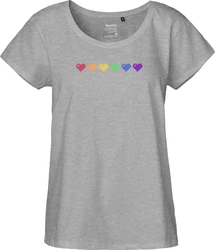 Rainbow Pixel Hearts