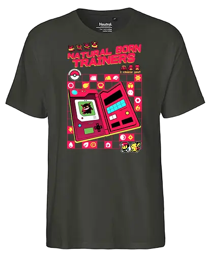 Natural Born Trainers - pocket, monster, starter, gaming - Fairtrade T-Shirt