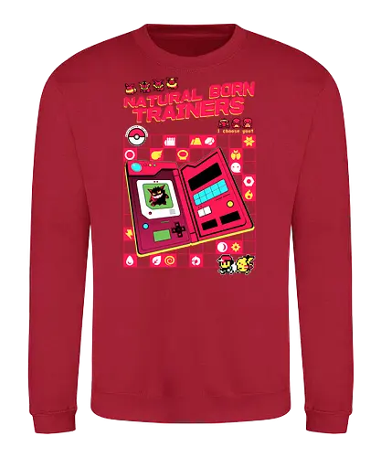 Natural Born Trainers - pocket, monster, starter, gaming - Sweatshirt