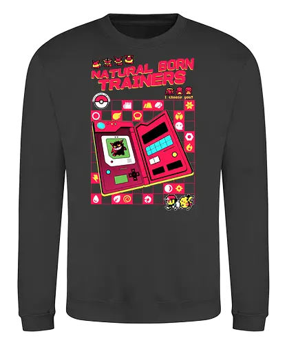 Natural Born Trainers - pocket, monster, starter, gaming - Sweatshirt