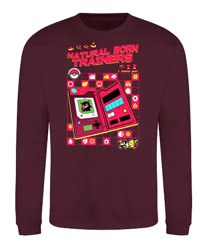 Natural Born Trainers - pocket, monster, starter, gaming - Sweatshirt