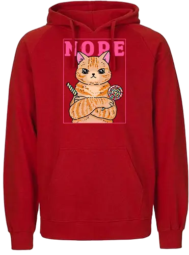 All the Candy is mine - nope, cat, katze, kitty - Fairtrade Hoodie