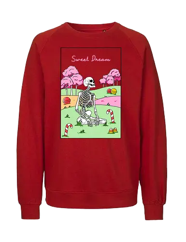Sweet Dream - skelett, skeleton, sweets, süßigkeit - Fairtrade Sweatshirt