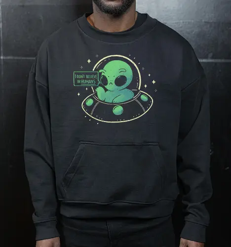 Aliens don't believe in Humans