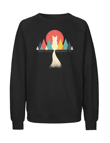 Abstract Catstract - abstrakt, cat, katze, art, kunst - Fairtrade Sweatshirt