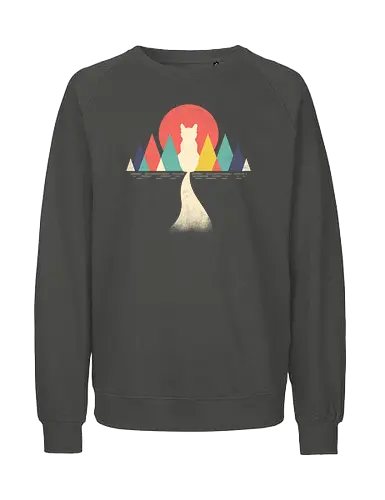 Abstract Catstract - abstrakt, cat, katze, art, kunst - Fairtrade Sweatshirt