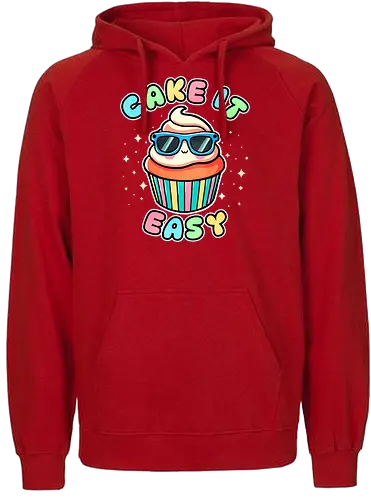 Cake it sy - cake, kuchen, sweets, dessert, take it sy - Fairtrade Hoodie