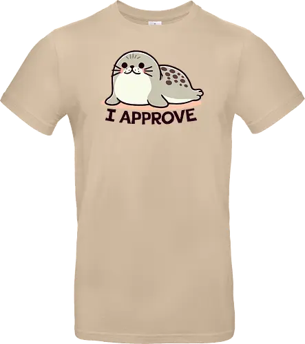 I Approve - cute, seehund, siegel, seal, seal of approval - Standard T-Shirt
