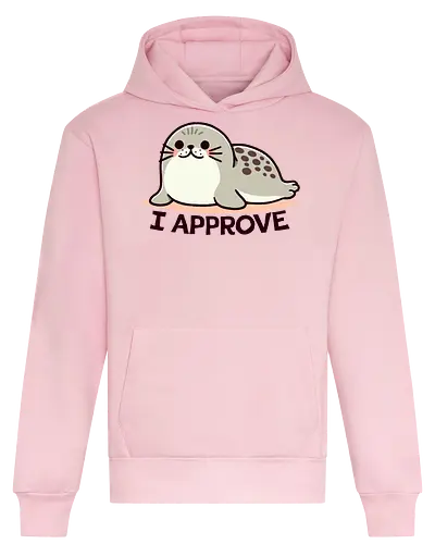 I Approve - cute, seehund, siegel, seal, seal of approval - Heavyweight Hoodie