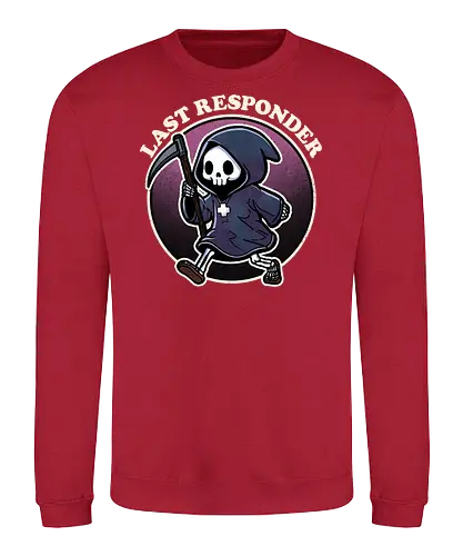 Last Responder - skelett, skeleton, sensenmann, rper - Sweatshirt