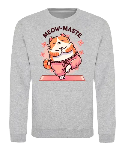 Meow Maste - Cat, Kitty, Yoga - Sweatshirt