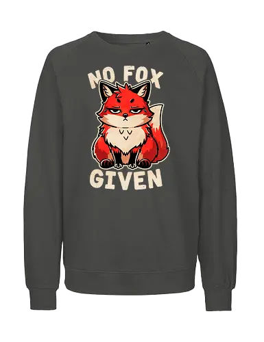 No Fox given dark - Fuchs, Grumpy - Fairtrade Sweatshirt