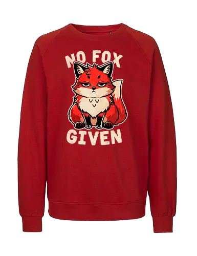 No Fox given dark - Fuchs, Grumpy - Fairtrade Sweatshirt