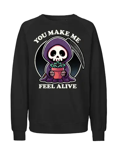 Plants - Happy, Dth - Fairtrade Sweatshirt