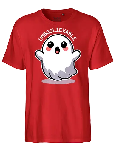 Unboolievable - Ghost, Scary, Boo, Spooky - Fairtrade T-Shirt