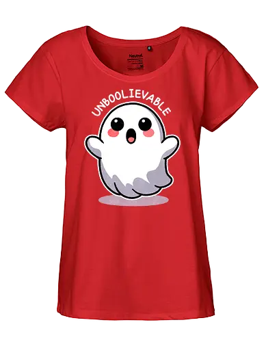 Unboolievable - Ghost, Scary, Boo, Spooky - Fairtrade Girl Shirt