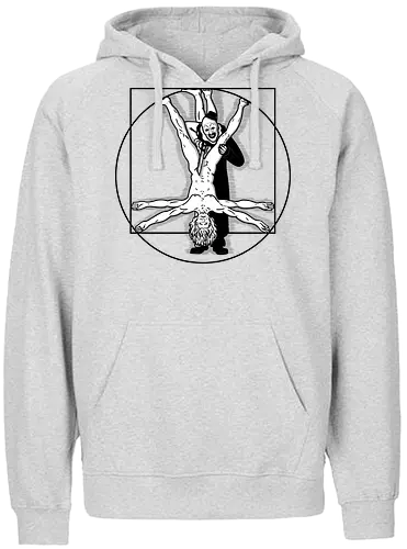 Vitruvian Victim! - vitruvian man, davinci, murder - Fairtrade Hoodie