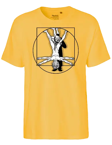 Vitruvian Victim! - vitruvian man, davinci, murder - Fairtrade T-Shirt