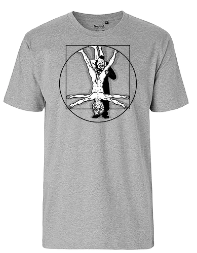 Vitruvian Victim! - vitruvian man, davinci, murder - Fairtrade T-Shirt