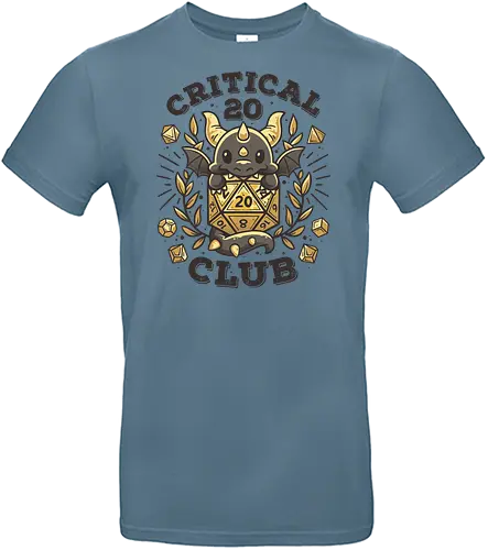 Critical 20 Club - pen and paper, rpg, dice, dragon, drache, w20 - Standard T-Shirt