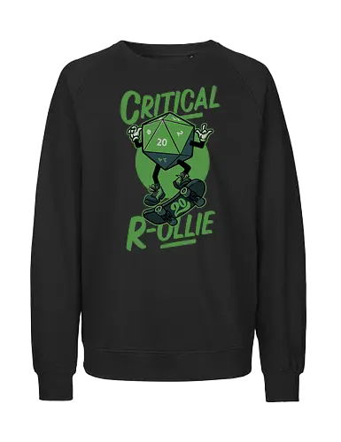 RPG - Critical R-ollie - Ollie, Skating, Gaming - Fairtrade Sweatshirt